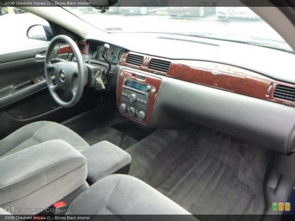 Ebony Black Interior Dashboard for the 2008 Chevrolet Impala LS #82932925