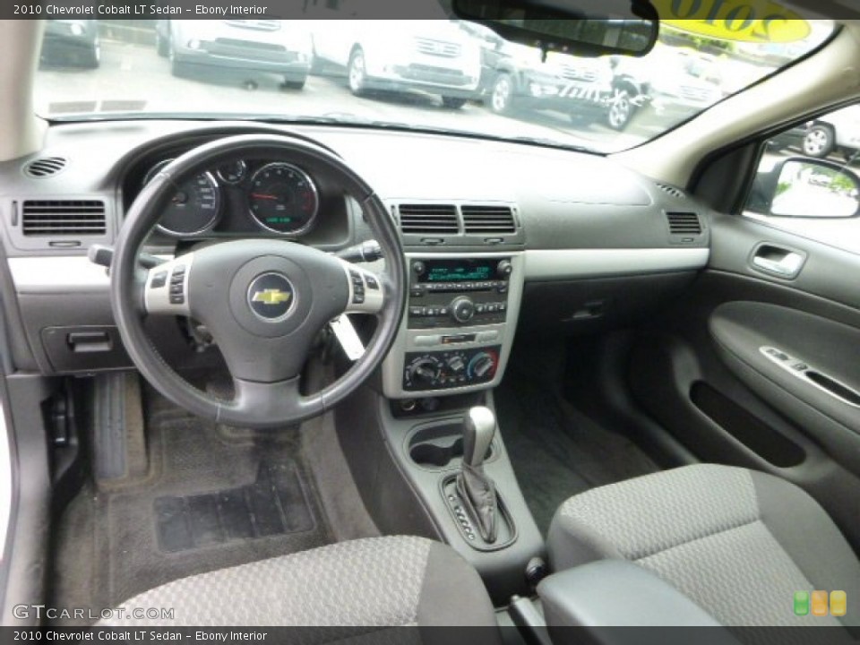 Ebony Interior Prime Interior for the 2010 Chevrolet Cobalt LT Sedan #82933616