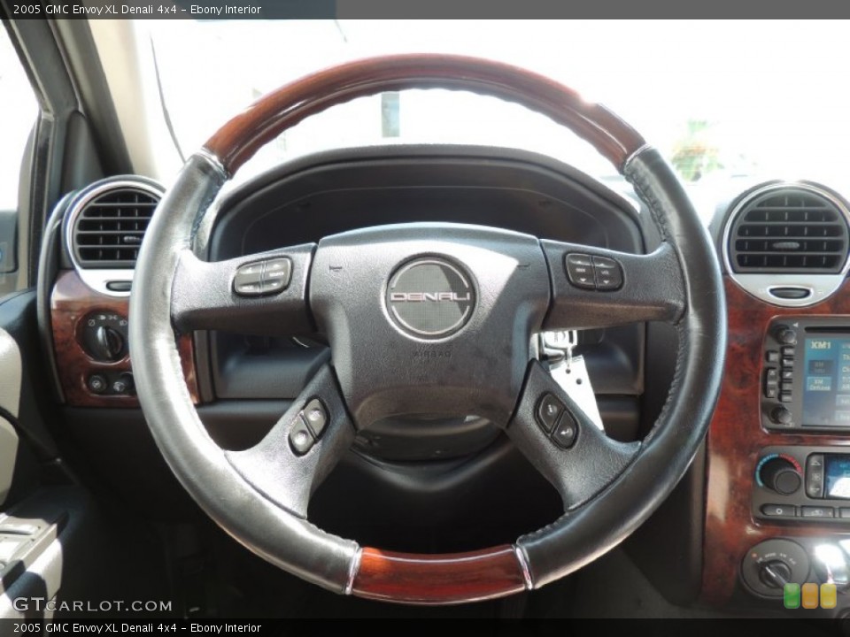 Ebony Interior Steering Wheel for the 2005 GMC Envoy XL Denali 4x4 #82933961