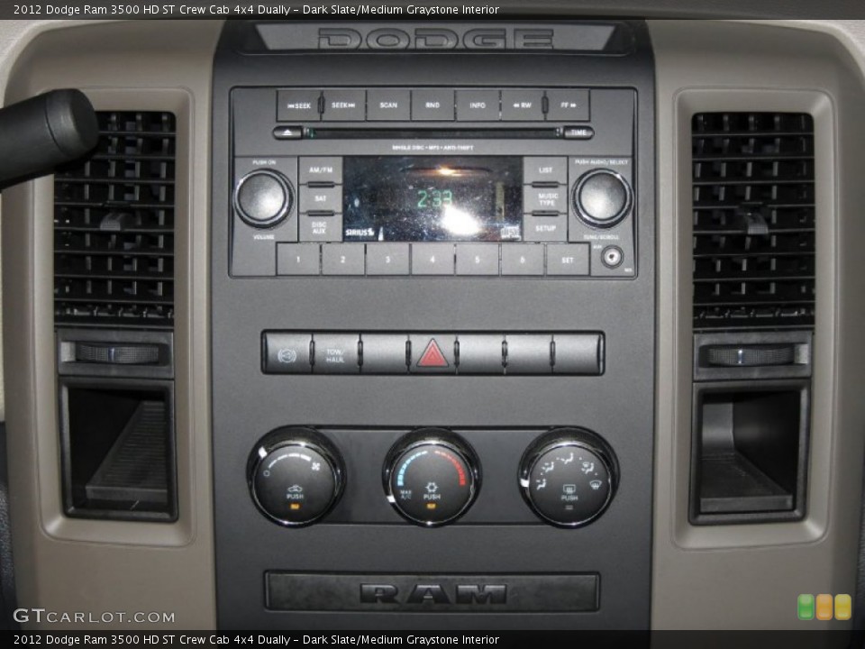 Dark Slate/Medium Graystone Interior Controls for the 2012 Dodge Ram 3500 HD ST Crew Cab 4x4 Dually #82935532