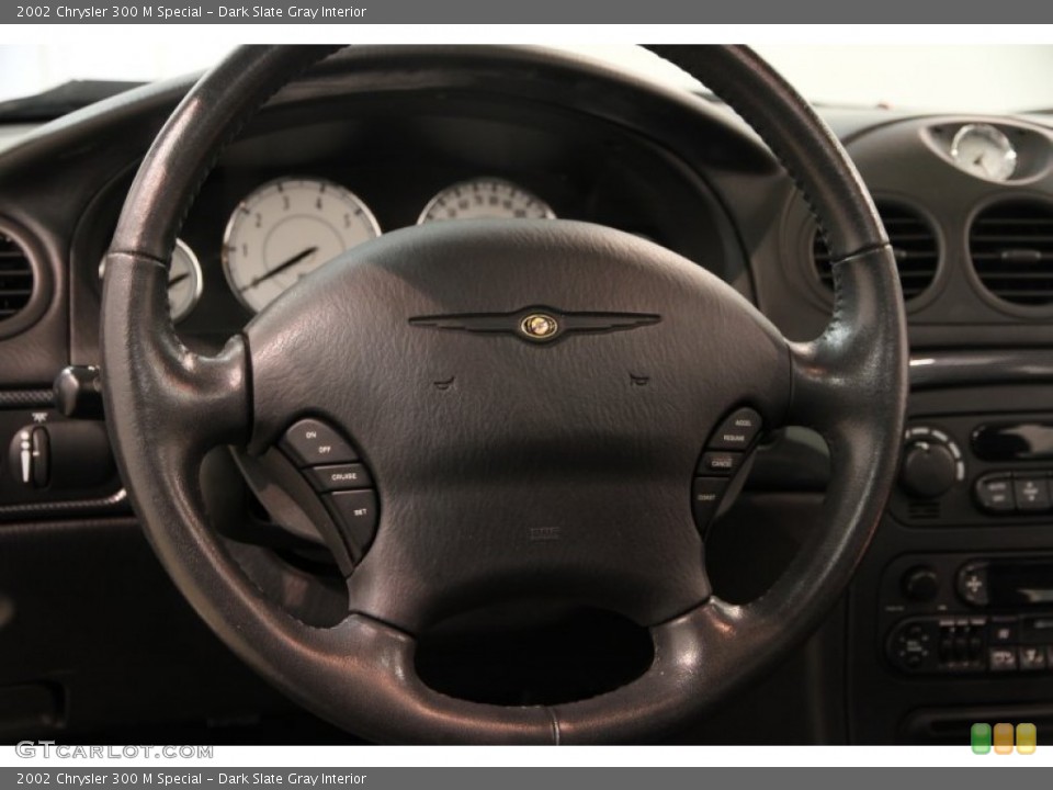 Dark Slate Gray Interior Steering Wheel for the 2002 Chrysler 300 M Special #82936072