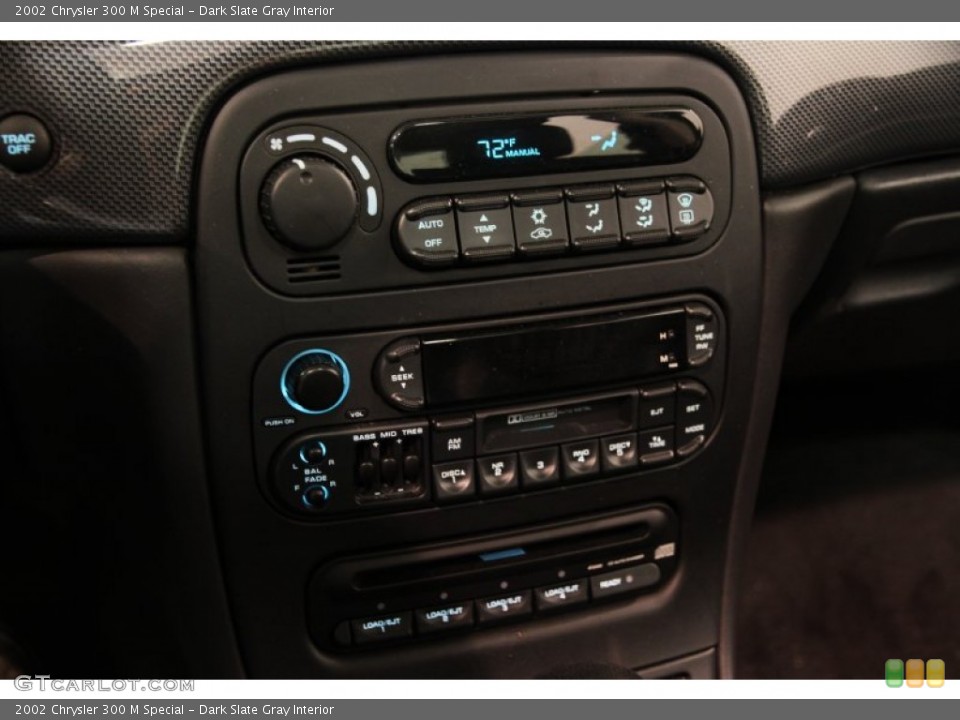 Dark Slate Gray Interior Controls for the 2002 Chrysler 300 M Special #82936120