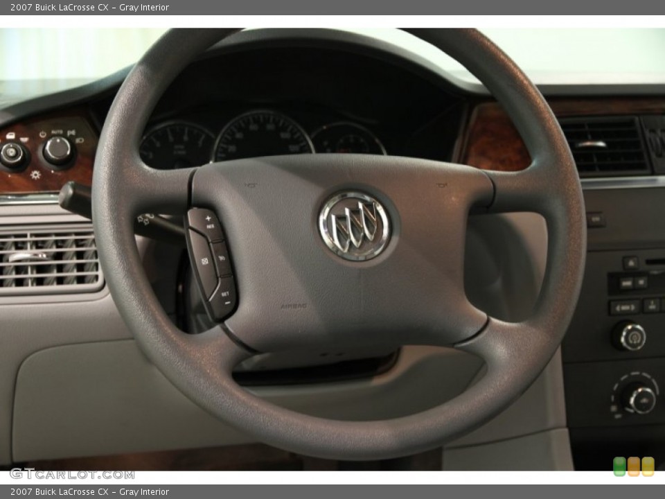 Gray Interior Steering Wheel for the 2007 Buick LaCrosse CX #82936456