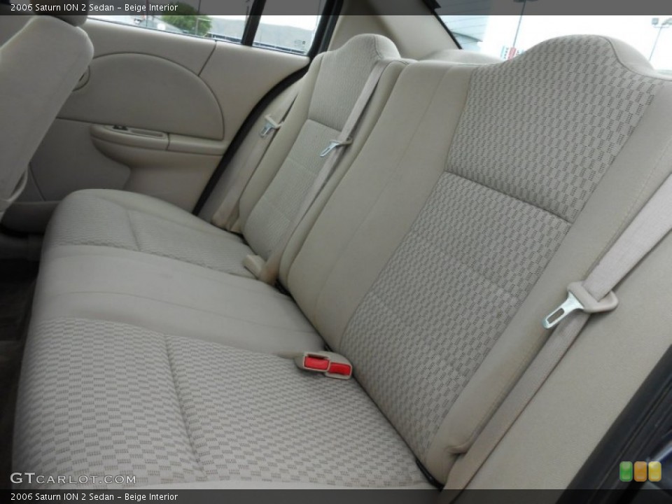 Beige Interior Rear Seat for the 2006 Saturn ION 2 Sedan #82936856