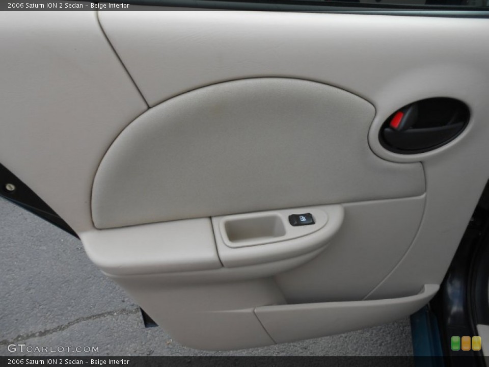 Beige Interior Door Panel for the 2006 Saturn ION 2 Sedan #82936881