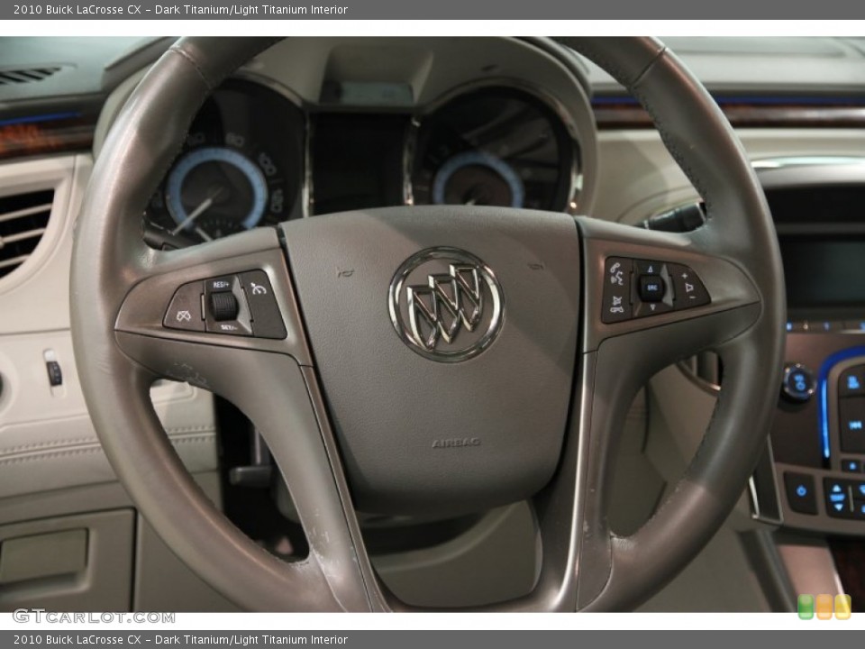 Dark Titanium/Light Titanium Interior Steering Wheel for the 2010 Buick LaCrosse CX #82938442