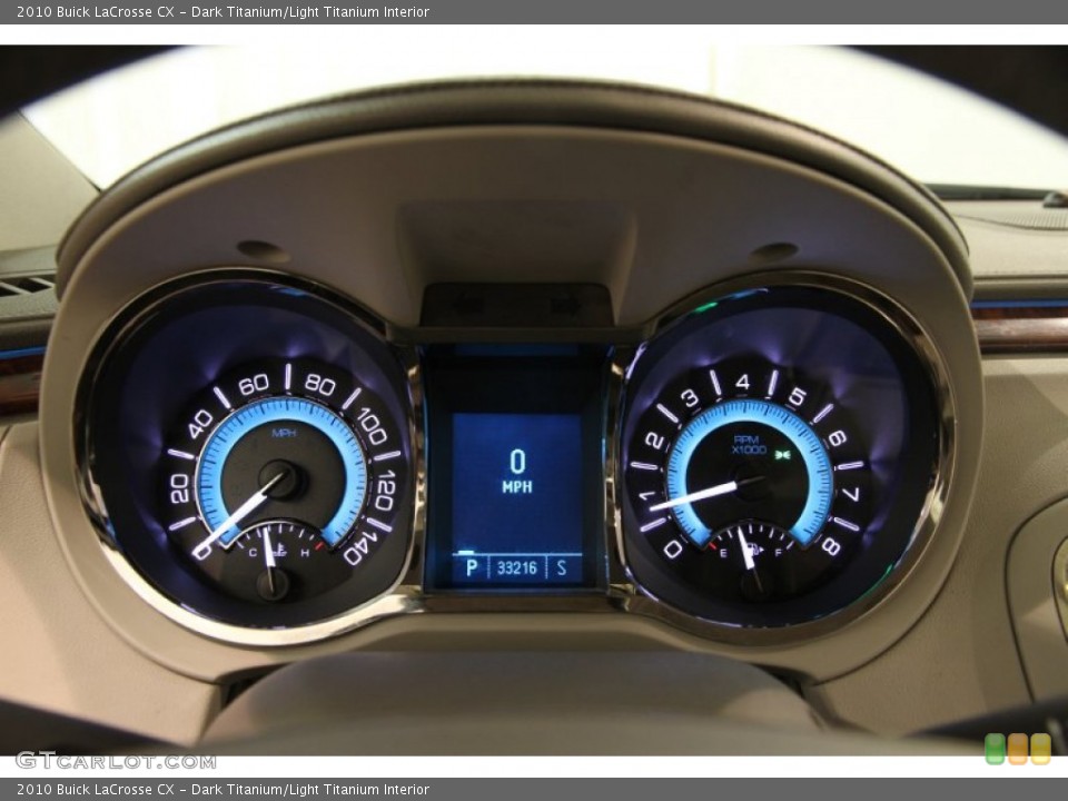 Dark Titanium/Light Titanium Interior Gauges for the 2010 Buick LaCrosse CX #82938468