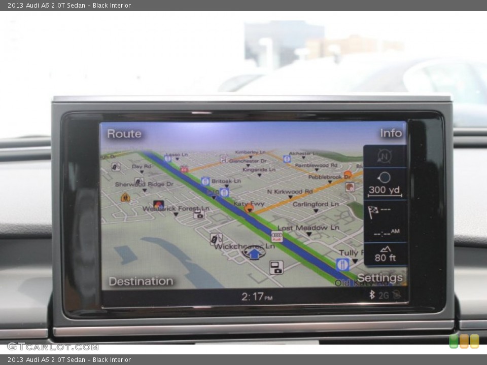 Black Interior Navigation for the 2013 Audi A6 2.0T Sedan #82938946