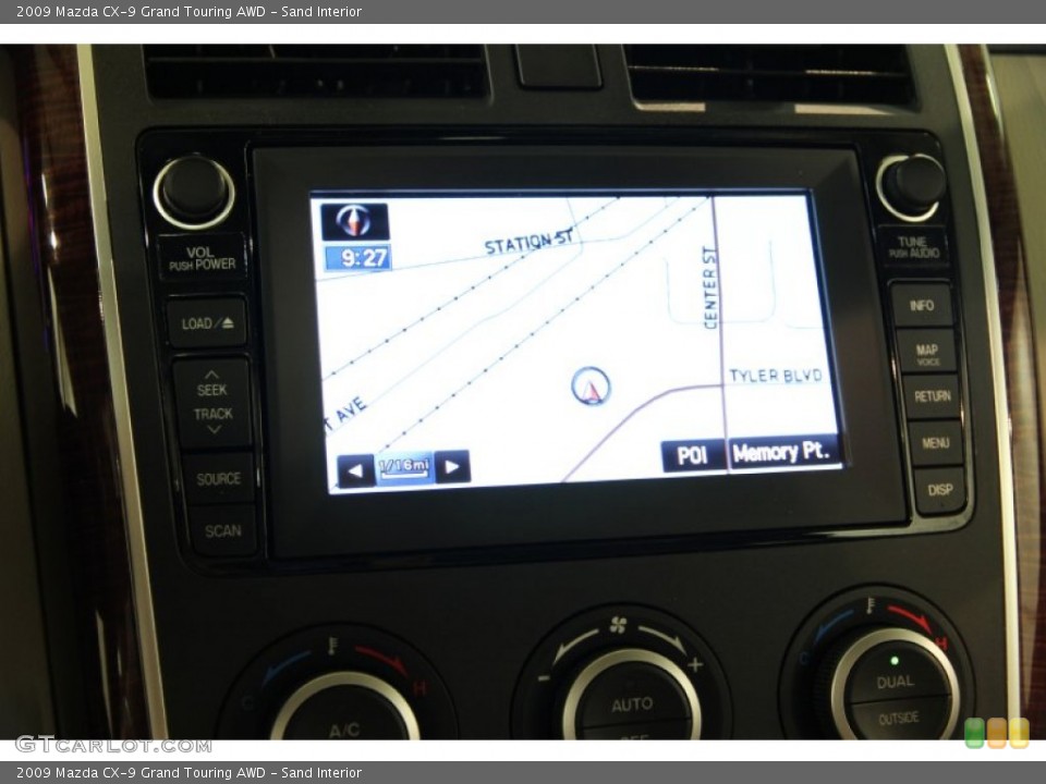 Sand Interior Navigation for the 2009 Mazda CX-9 Grand Touring AWD #82938982