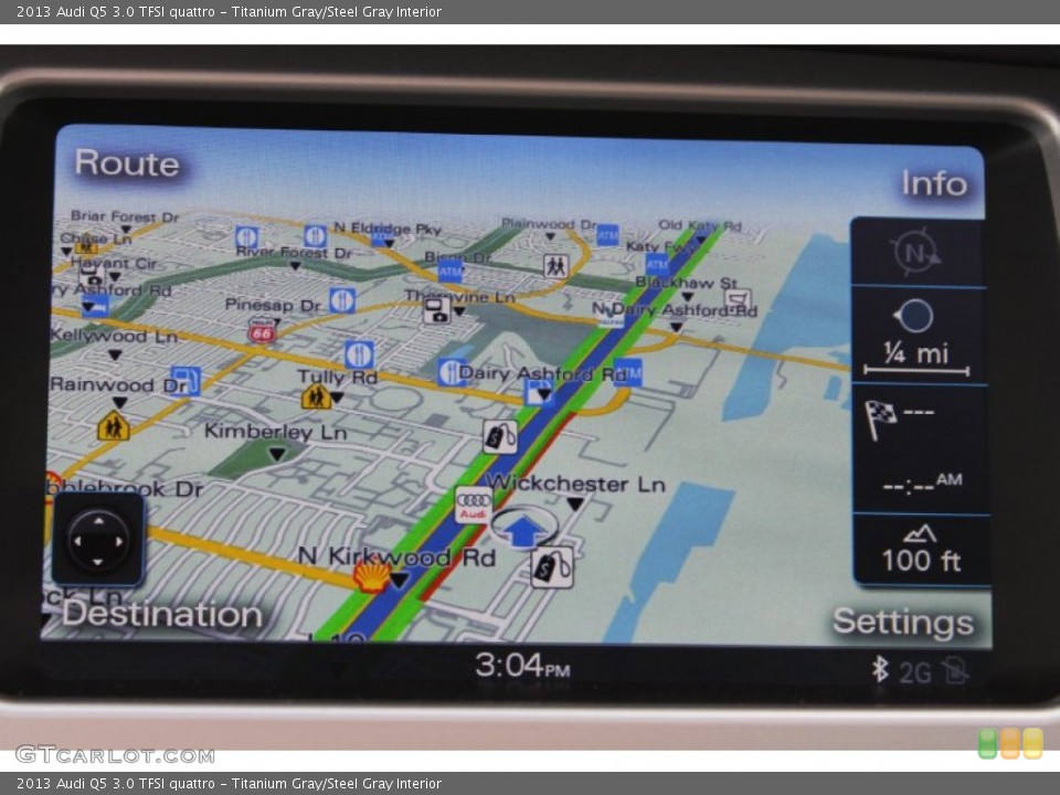 Titanium Gray/Steel Gray Interior Navigation for the 2013 Audi Q5 3.0 TFSI quattro #82941067
