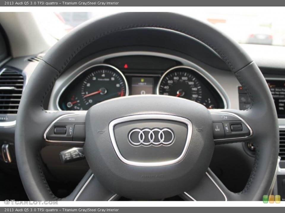 Titanium Gray/Steel Gray Interior Steering Wheel for the 2013 Audi Q5 3.0 TFSI quattro #82941268