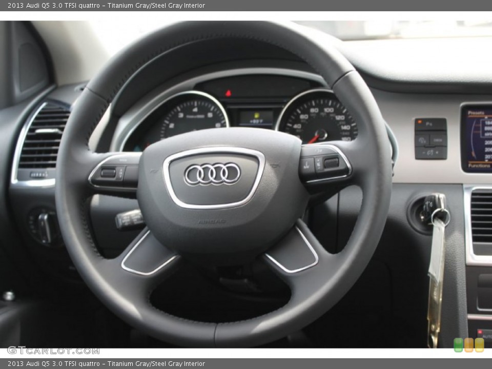 Titanium Gray/Steel Gray Interior Steering Wheel for the 2013 Audi Q5 3.0 TFSI quattro #82941517