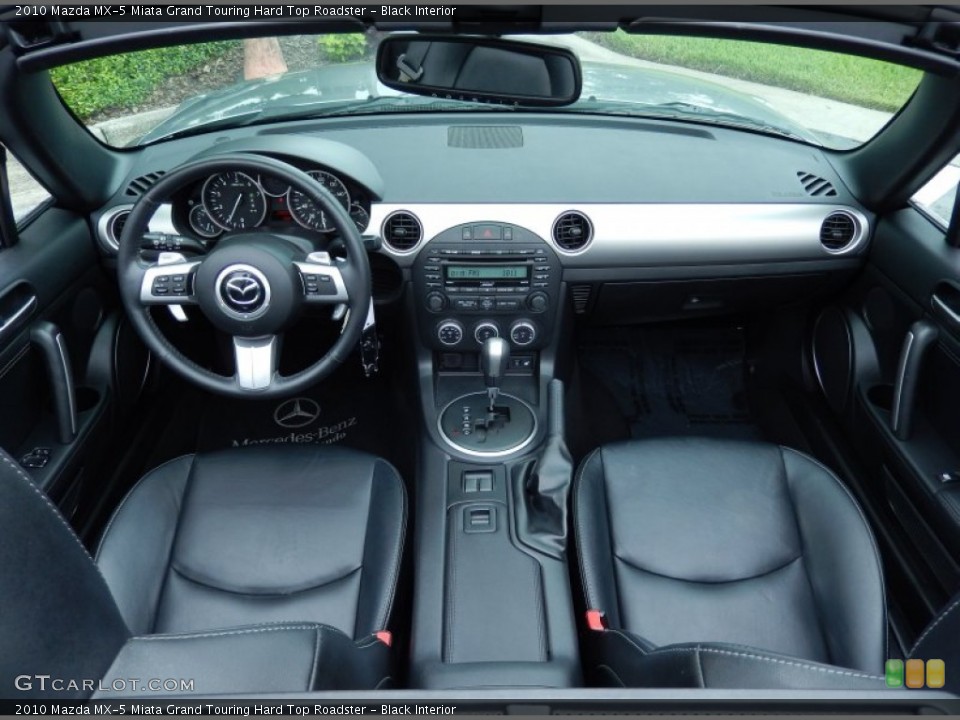Black Interior Dashboard for the 2010 Mazda MX-5 Miata Grand Touring Hard Top Roadster #82942498