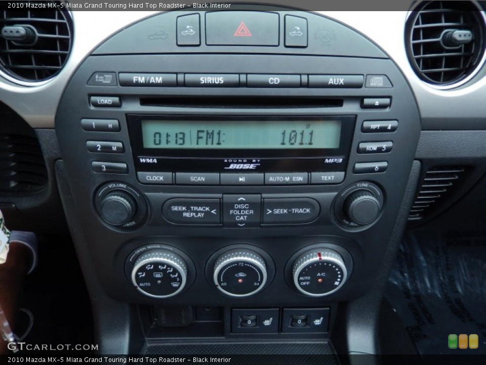Black Interior Controls for the 2010 Mazda MX-5 Miata Grand Touring Hard Top Roadster #82942573
