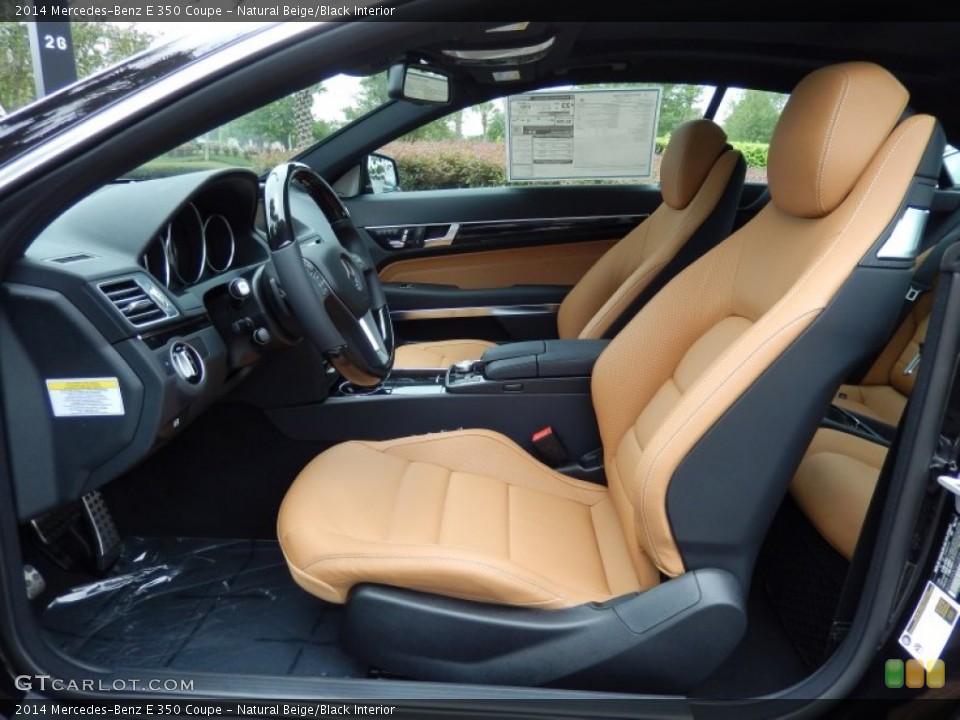 Natural Beige/Black Interior Photo for the 2014 Mercedes-Benz E 350 Coupe #82942842