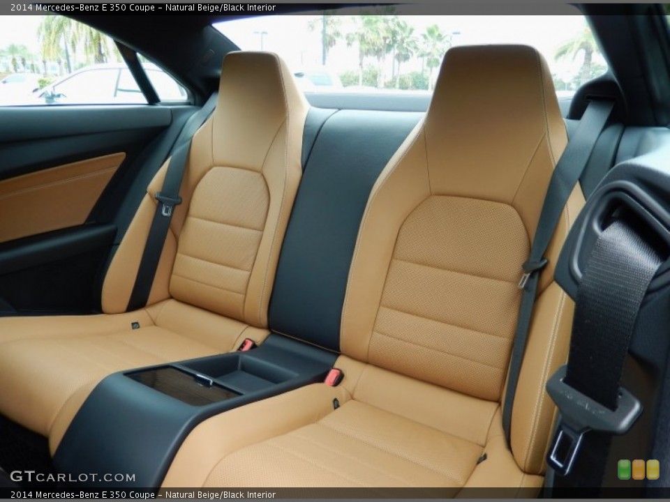 Natural Beige/Black Interior Rear Seat for the 2014 Mercedes-Benz E 350 Coupe #82942865