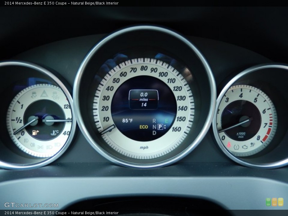 Natural Beige/Black Interior Gauges for the 2014 Mercedes-Benz E 350 Coupe #82942942