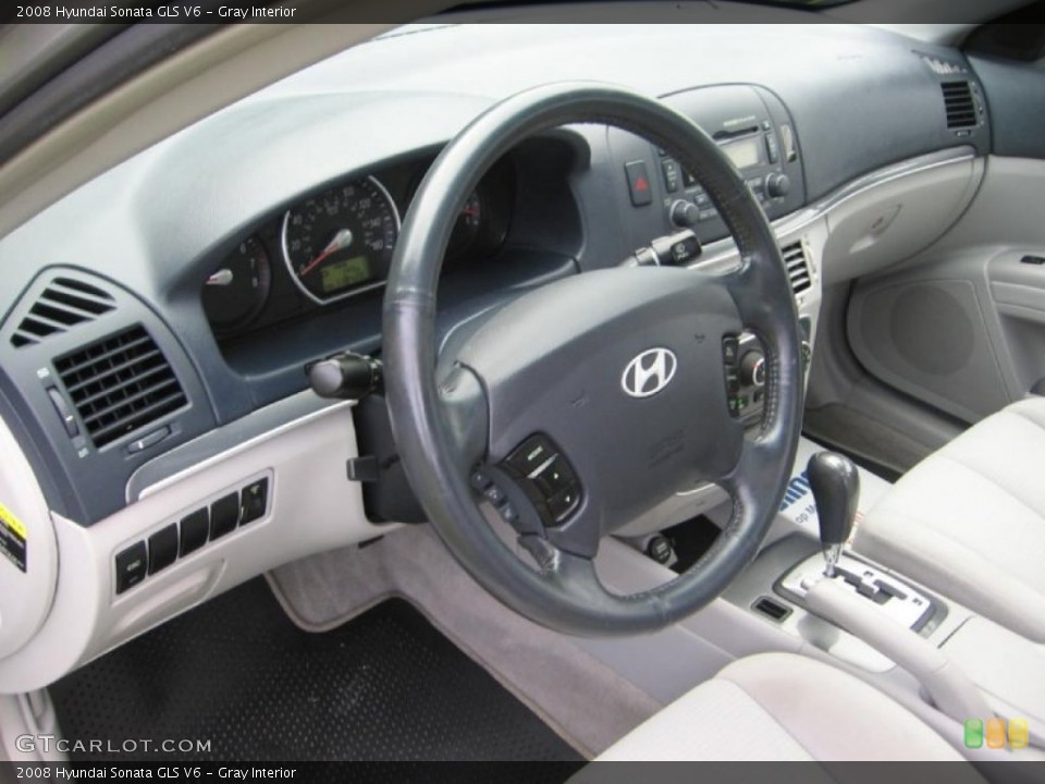 Gray Interior Prime Interior for the 2008 Hyundai Sonata GLS V6 #82945003