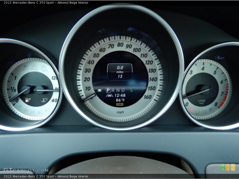 Almond Beige Interior Gauges for the 2013 Mercedes-Benz C 350 Sport #82945413