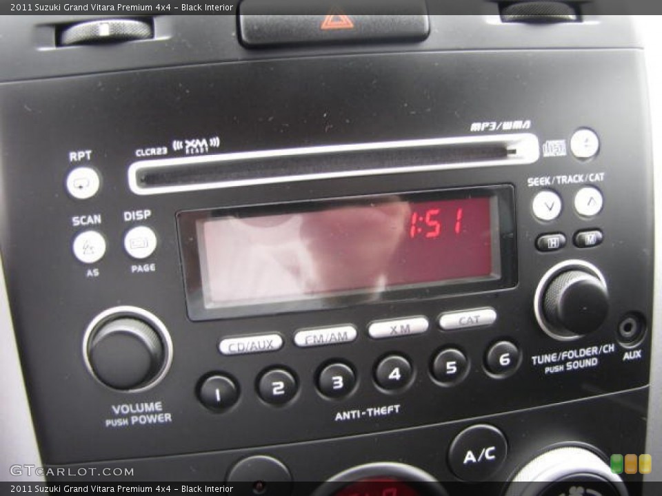Black Interior Audio System for the 2011 Suzuki Grand Vitara Premium 4x4 #82946511