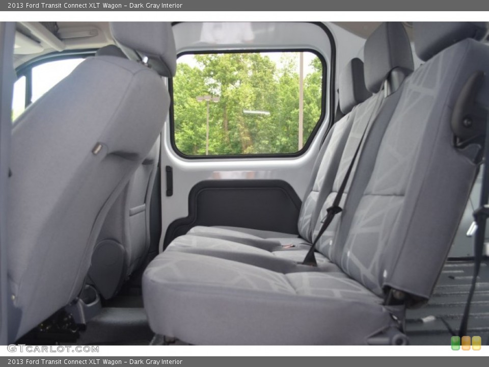Dark Gray Interior Rear Seat for the 2013 Ford Transit Connect XLT Wagon #82947448