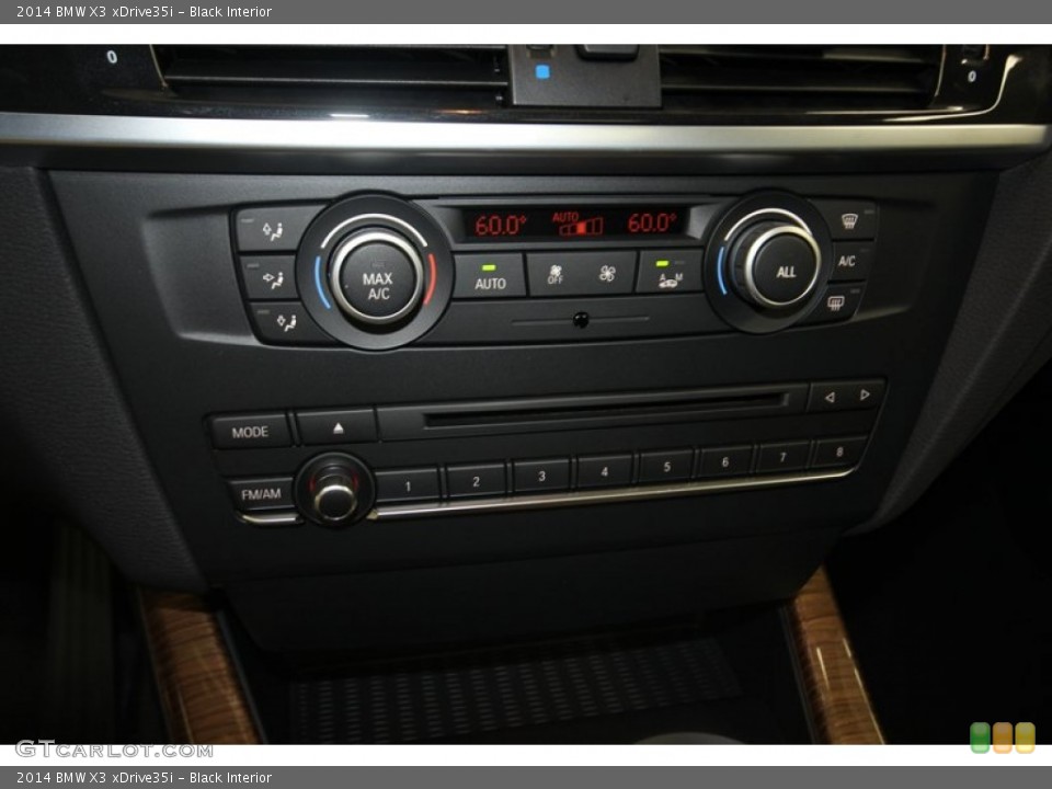 Black Interior Controls for the 2014 BMW X3 xDrive35i #82947628