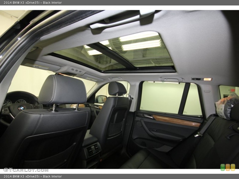 Black Interior Sunroof for the 2014 BMW X3 xDrive35i #82947802