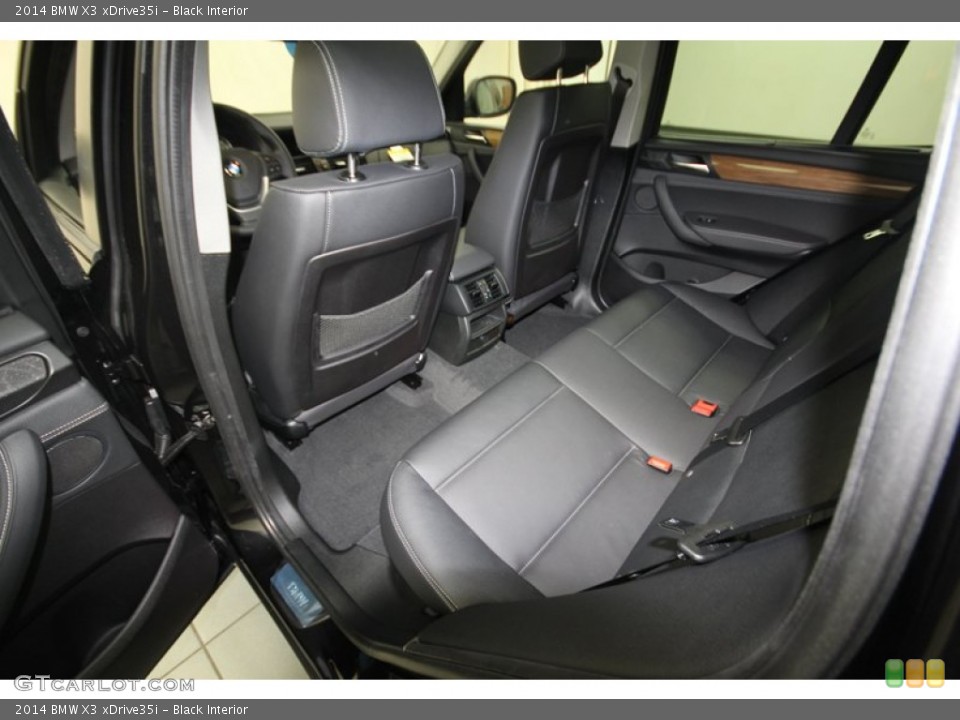 Black Interior Rear Seat for the 2014 BMW X3 xDrive35i #82947829