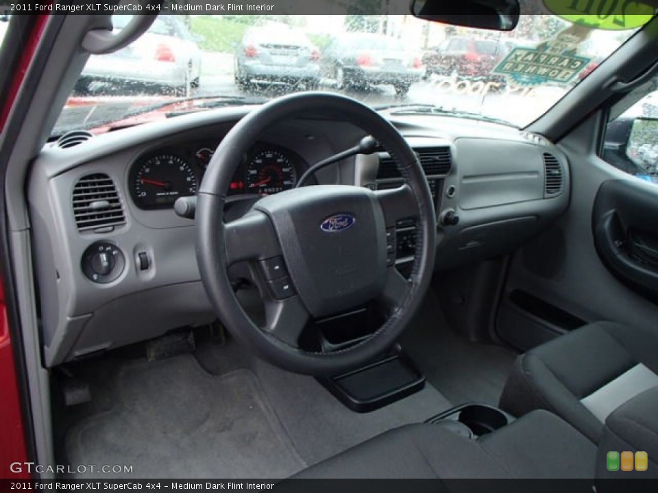 Medium Dark Flint Interior Prime Interior for the 2011 Ford Ranger XLT SuperCab 4x4 #82948414