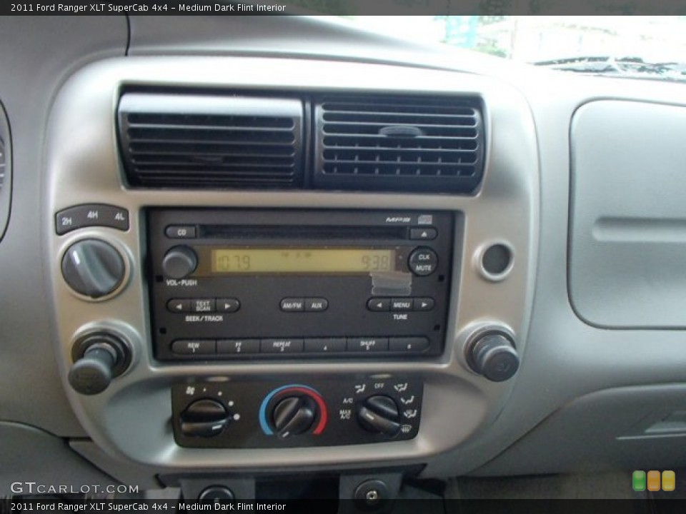 Medium Dark Flint Interior Controls for the 2011 Ford Ranger XLT SuperCab 4x4 #82948468