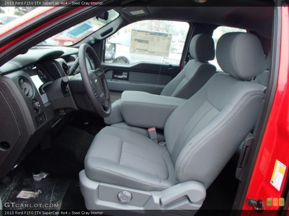 Steel Gray Interior Front Seat for the 2013 Ford F150 STX SuperCab 4x4 #82949164