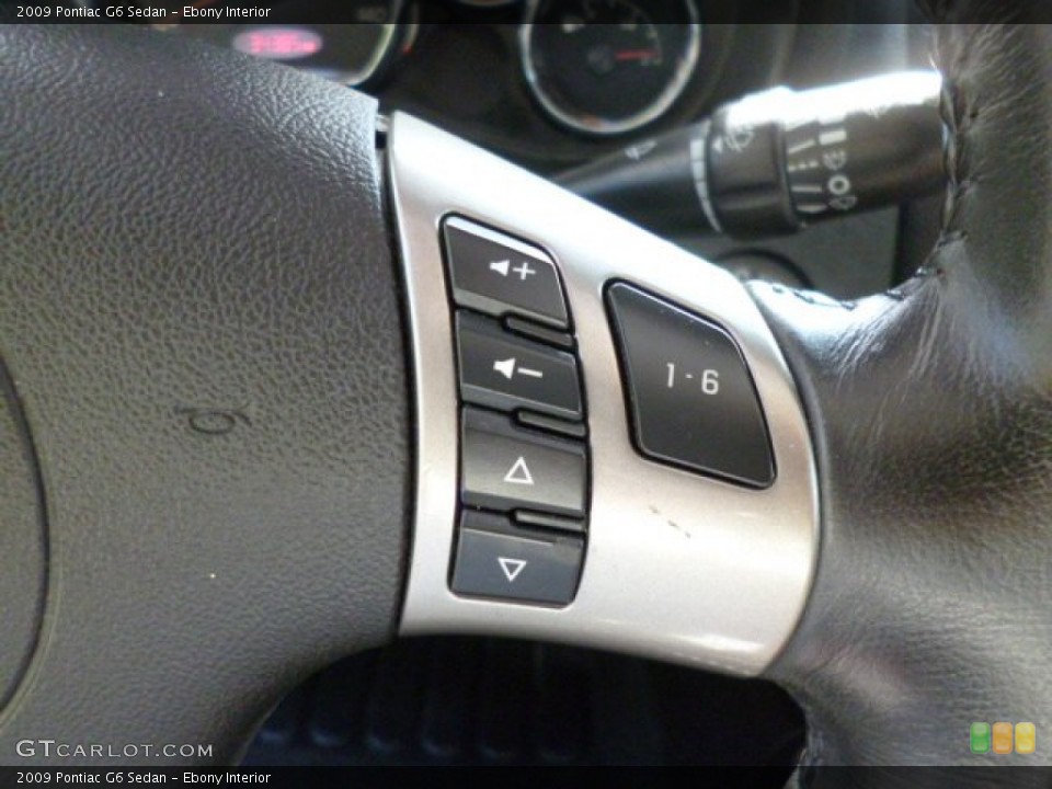 Ebony Interior Controls for the 2009 Pontiac G6 Sedan #82949777