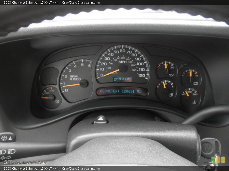 Gray/Dark Charcoal Interior Gauges for the 2003 Chevrolet Suburban 1500 LT 4x4 #82952190