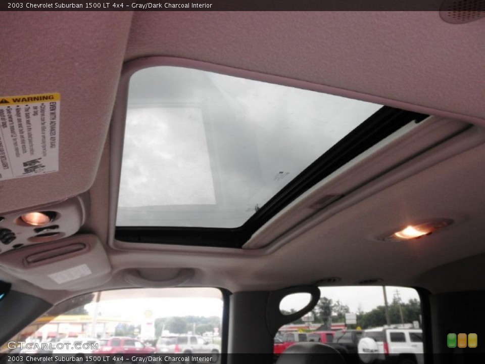 Gray/Dark Charcoal Interior Sunroof for the 2003 Chevrolet Suburban 1500 LT 4x4 #82952317
