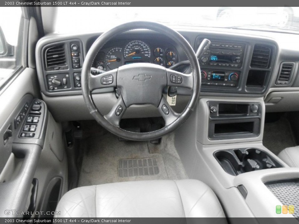 Gray/Dark Charcoal Interior Dashboard for the 2003 Chevrolet Suburban 1500 LT 4x4 #82952335
