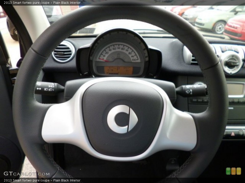 Plain Black Interior Steering Wheel for the 2013 Smart fortwo pure coupe #82952767