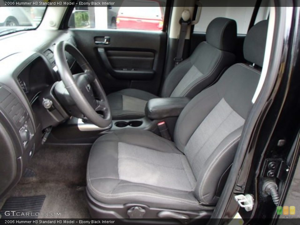 Ebony Black Interior Front Seat for the 2006 Hummer H3  #82953870