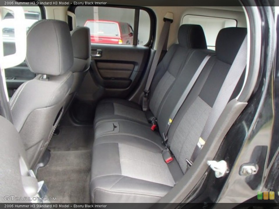 Ebony Black Interior Rear Seat for the 2006 Hummer H3  #82953888