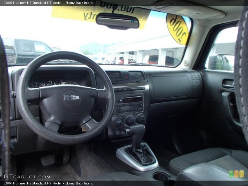 Ebony Black Interior Dashboard for the 2006 Hummer H3  #82953949