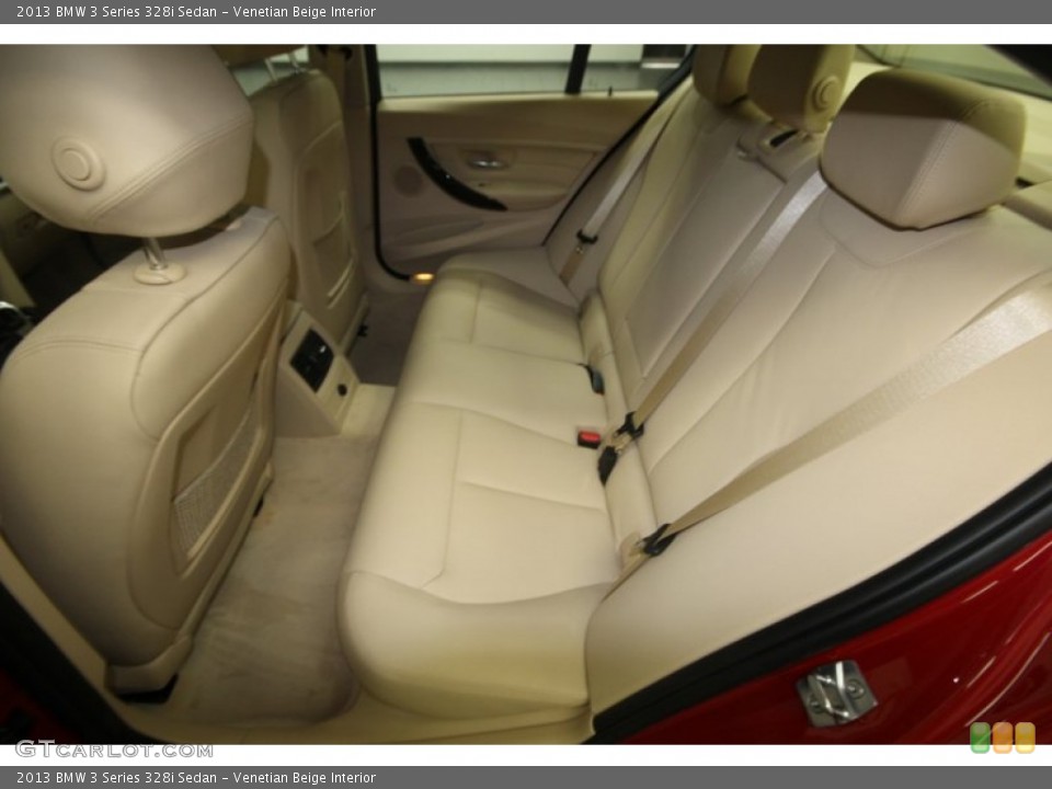 Venetian Beige Interior Rear Seat for the 2013 BMW 3 Series 328i Sedan #82954426