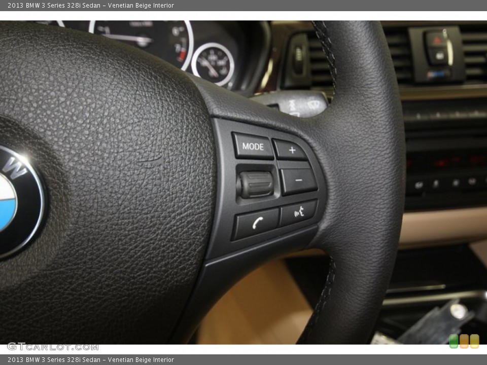 Venetian Beige Interior Controls for the 2013 BMW 3 Series 328i Sedan #82954668
