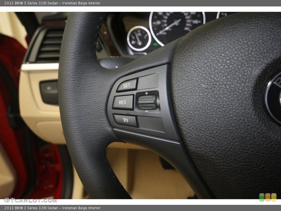 Venetian Beige Interior Controls for the 2013 BMW 3 Series 328i Sedan #82954692