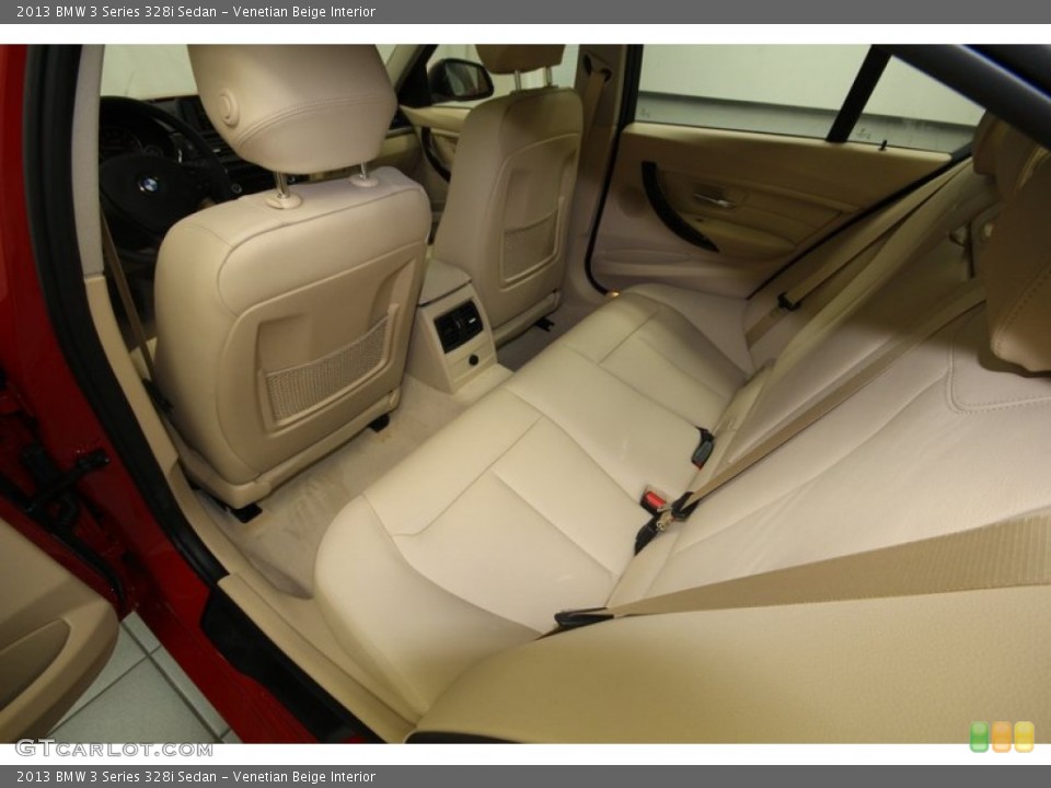 Venetian Beige Interior Rear Seat for the 2013 BMW 3 Series 328i Sedan #82954729