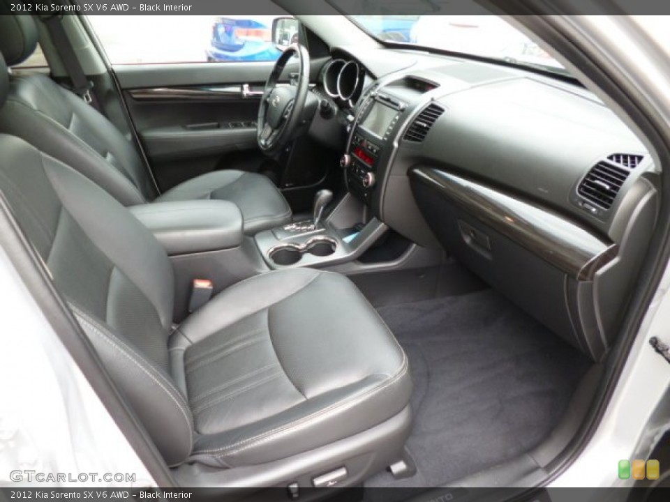 Black Interior Front Seat for the 2012 Kia Sorento SX V6 AWD #82954798