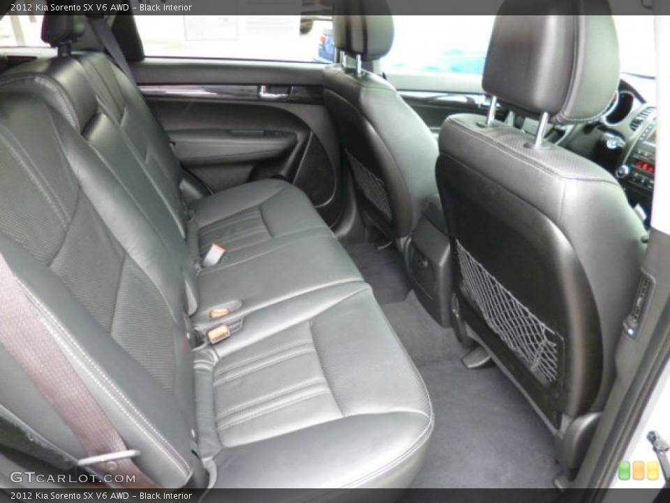 Black Interior Rear Seat for the 2012 Kia Sorento SX V6 AWD #82954831