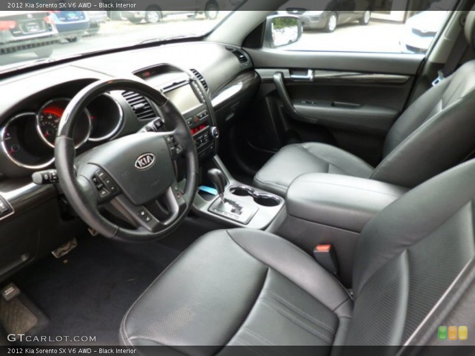 Black Interior Prime Interior for the 2012 Kia Sorento SX V6 AWD #82954915