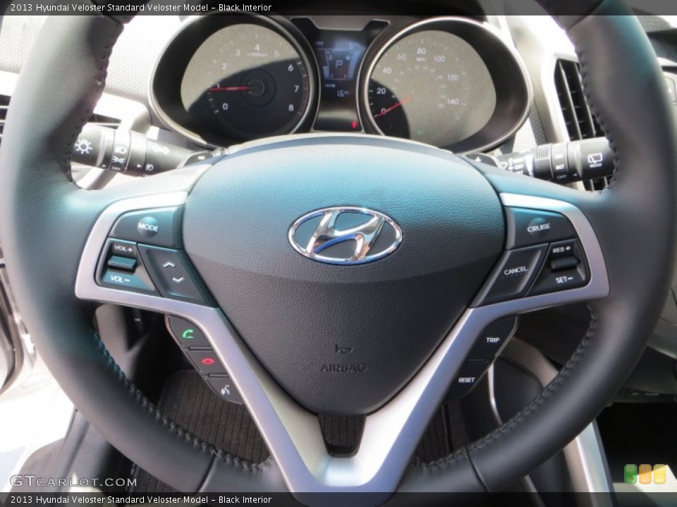 Black Interior Steering Wheel for the 2013 Hyundai Veloster  #82955481