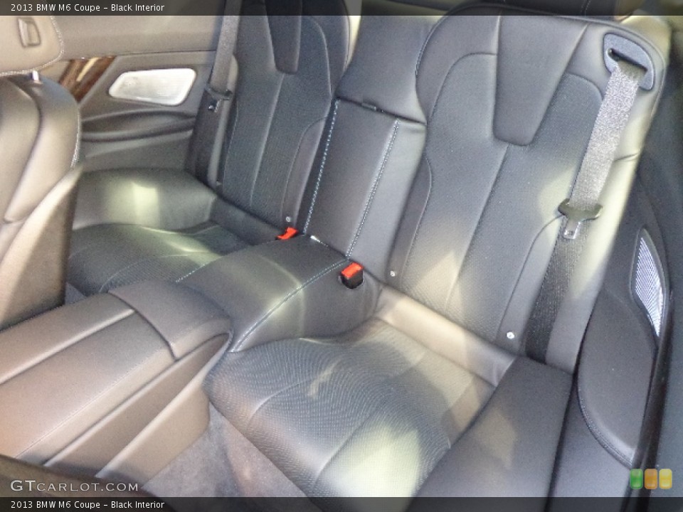 Black Interior Rear Seat for the 2013 BMW M6 Coupe #82955660
