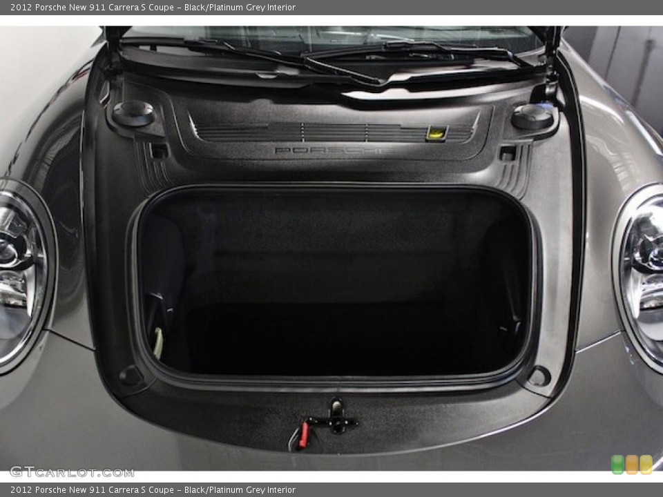 Black/Platinum Grey Interior Trunk for the 2012 Porsche New 911 Carrera S Coupe #82956352