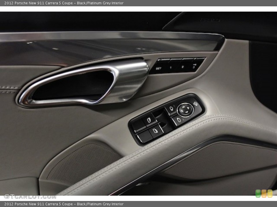Black/Platinum Grey Interior Controls for the 2012 Porsche New 911 Carrera S Coupe #82956529